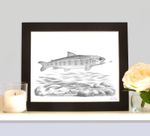 SALMON PARR Signed Limited Edition Art Print by Robin Woolnough