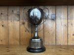 Medium/Large vintage silver plate trophy, trophies, loving cup 