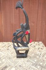 Medium Male Tji-Wara Headdress with Brass, Bambara, Mali
