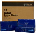 Extra Large Facial Tissue 2 Ply Sheets 100 White Ideal for soft skin Napkins