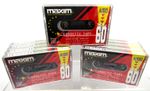 12 x Maxim Cassette Tape XL 60 Quality Audio Low Noise - High Output Recordable