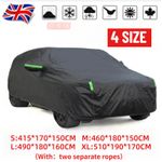 Waterproof 6 Layer Car Cover Heavy Duty Cotton Lined UV Protection - S M XL XXL