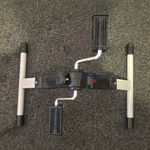 Mini Pedal Trainer Under Desk Exerciser with LCD Display, Black/Silver