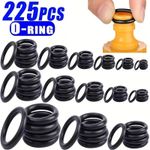 225pcs O-Ring Kit Rubber Seals Oil & Water Resistant Automotive Plumbing UK