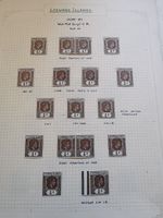 Leeward islands 1938-51 Specialised Collection of Shades with Multiples UM/MM