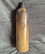 Antique Stoneware Water Bottle  4 No. 13 Vintage Unusual Rare