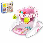 3 in 1 Baby Sit to Stand Activity Chair Foldable Toddler Learning Seat Pink