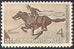 USA 1960 Pony Express/Horses/Mail/Animals/Postal Transport 1v (n29211)