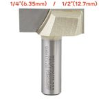 Bottom Cleaning Carbide Router Bits Set 1/4" 1/2" Shank Groove Trim Cutter New
