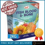 FISH BLOOD BONE ORGANIC FERTILISER TREES PLANTS FRUIT VEGETABLES PLANT FOOD 2KG