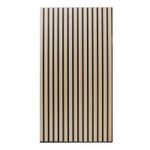 Wall Panel 120cm x 60cm, Acoustic Wooden Wall Panelling Slats, Light Oak