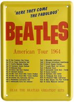 Beatles Souvenir AMERICAN TOUR 1964 Collectable Metal Gift 8x11cm