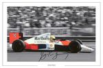 AYRTON SENNA  F1 AUTOGRAPH SIGNED PHOTO PRINT