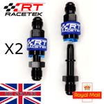 AN6 AN-6 RACE Fuel Quick Release Connector Car Motorcycle Black Line Coupler 2PC
