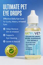 Dog & Cat Eye Drops 30ml | Gentle Eye Cleaner for Gunky Dry Irritated Eyes