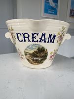 Vintage Ironstone Dairy Cream Pail Bucket - Lovely Old Piece