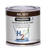 Maston Brush Paint H2O! Quick Dry Water Based Indoor Outdoor Chocolate Brown 1L