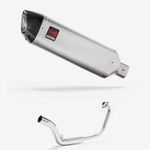 Lextek Stainless Steel VP1 Matt 300mm Exhaust System for Honda CB125 R (18-20)