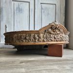 Antique Giltwood Bed Crown Canopy, Antique Continental Furniture 