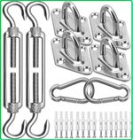 6 inch Rectangle Sun Shade Sail Stainless Steel Hardware Installation Kit Tool