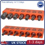 14X Torx Hex Bit Set Security Tamper Proof Torx Star Resistant S2 Steel T5-T40