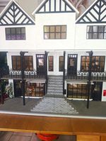 Handmade 1:12 Victorian 3-Storey 6-Room Furnished Doll's House White/Black