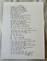 Melanie C 2 Become 1 Spice Girls Lyric Sheet A4 21x30cm LOW NUMBER #21 