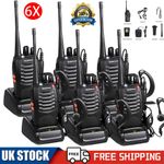6X BaoFeng BF-888S Walkie Talkies 2 Way Radio UHF 400-470MHZ 16CH Long Range Set