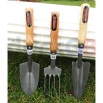 3 Pcs Garden Steel Hand Tools FORK,TROWEL & SHOVEL  Gardening Tools New