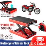 500KG Motorbike Motorcycle Table Bench Workshop Scissor Lift Jack Stand Paddock