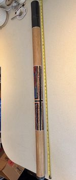Aboriginal Didgeridoo Traditional Music Instrument Dot Painted 45” Inches Long