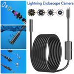 Waterproof Endoscope Snake Cam Inspection Camera For iPhone 14/13/12/11/XS Pro