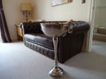 Floor Standing Champagne Ice Bucket Bath Silver Wine Cooler Bar Drinks Stand