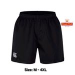 CANTERBURY Men's Professional Polyester Rugby Shorts -Black -Size M-4XL - RRP£28