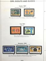 Boy/Girl Scouts Stamps on Pages Make an Offer #104