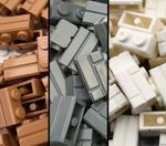 70 x LEGO 1 x 2 Masonry Profile Bricks - 98283 - NEW - Choose your Colour