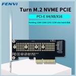 FENVI M.2 NVMe SSD to PCIe 4.0 x4 Adapter Card Gen4 64Gbps 2230 2242 2260 2280