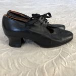 Genuine 1920s 30s Vintage Ladies Black Oxford Heeled Shoes SOLE NEEDS GLUEING