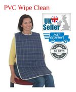 1x Adult Elderly Full Size Reusable Washable Wipe Clean Bib Clothes Protect Aid