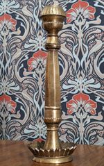 17 18th Century Islamic Ottoman Brass Candlestick Holder Antique Middle Eastern