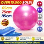 YOGA GYM BALL 25CM 65CM 75CM 85CM ANTI BURST  EXERCISE SWIS FITNESS ABS