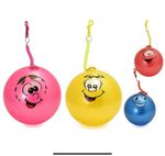 Inflatable Fruity Smelly Smiley Face Ball with Keychain Keyring