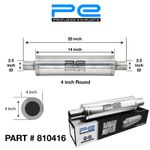 Exhaust Silencer Resonator 2.5 inch 63mm 4" Round x 14 Profusion 304 Stainless