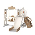 Slides and Swing Set Plastic Sliding Toys for Children,Home Playground Equipment