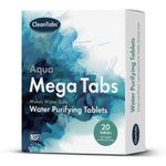 Water Purification Treatment Tablets AQUA MEGA CLEAN for Healthy Drinking Water