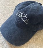 Cycling Theme Baseball Cap | Blue 'Denim' Style | New Without Tags