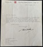John Arlott Letter 1964 Congratulating Worcestershire County Cricket Champions