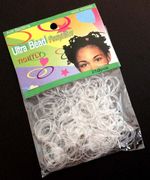 250 Mini Clear Hair Elastics Rubber Bands Braids Braiding Plaits Small Bands