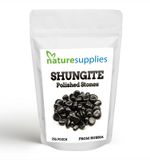 Shungite Polished Stones,Water Filtering Detox,Size 2-4cm Each - Naturesupplies