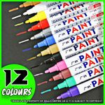 Paint Marker Pens For Tyres Stone Metal Oil Marker Pens 12 Colours🌈1-100 Pack🌈